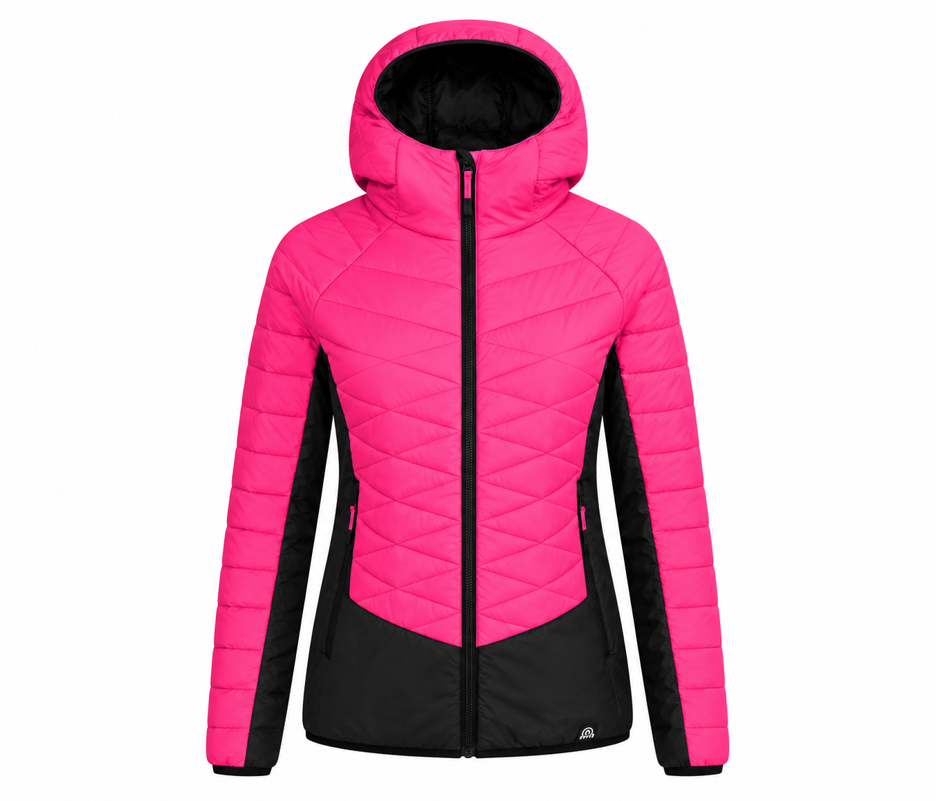 Giacca da sci alpinismo da donna Northfinder DEANNE color ciliegia e nero