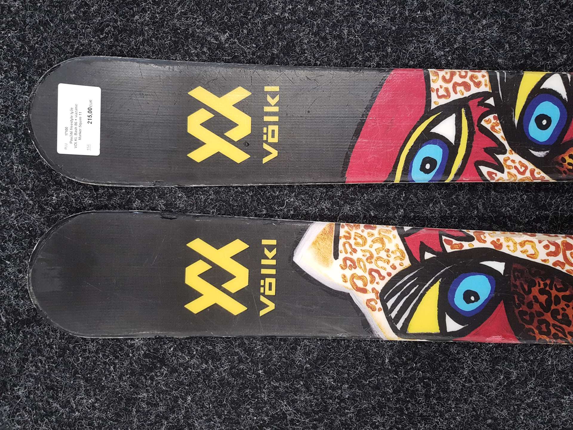 Sci freestyle VOLKL Bash 86 usati + attacchi Marker Squire 11