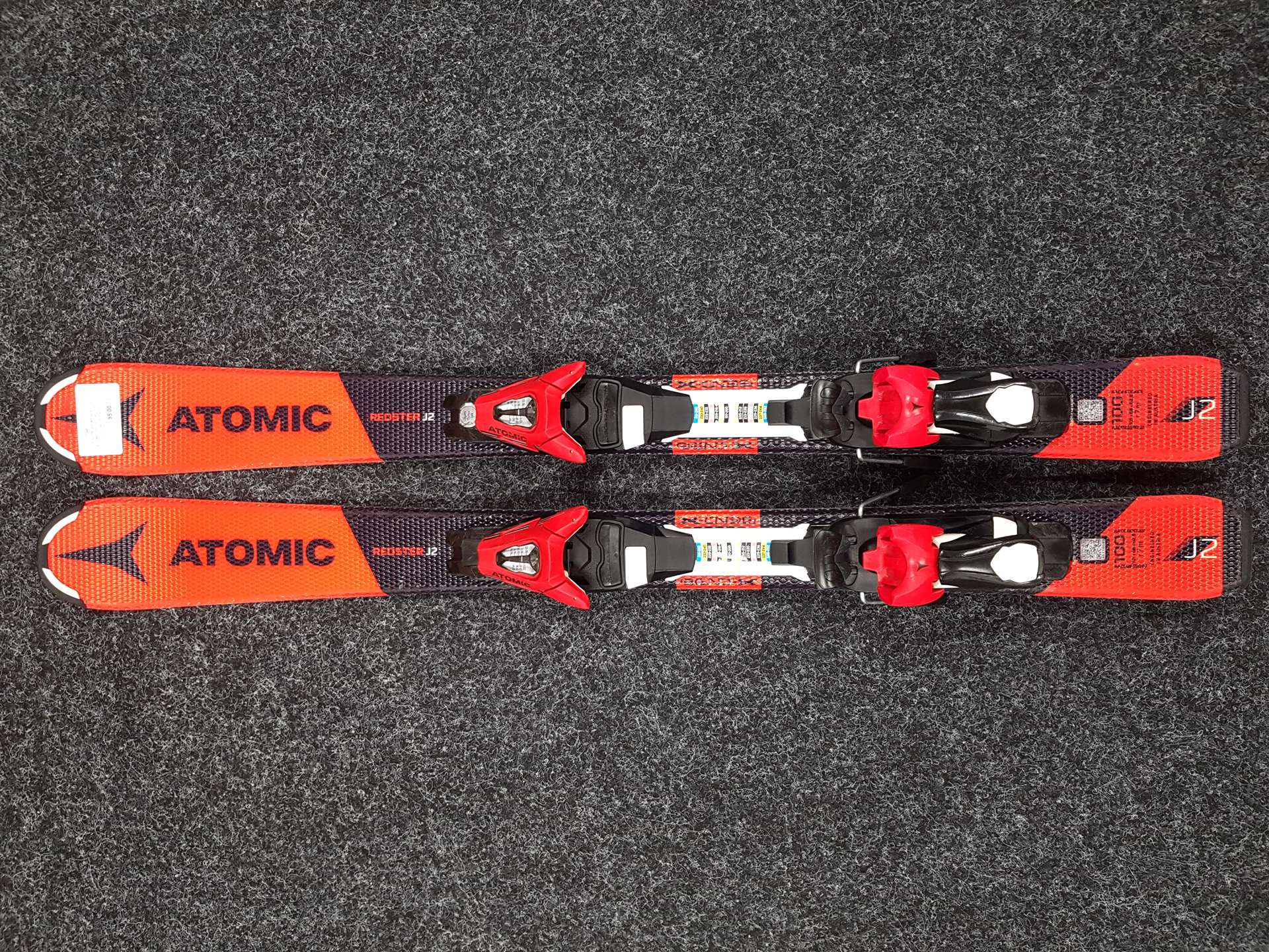 Gebrauchte Kinderski ATOMIC REDSTER J2 + Atomic 4.5 Bindungen