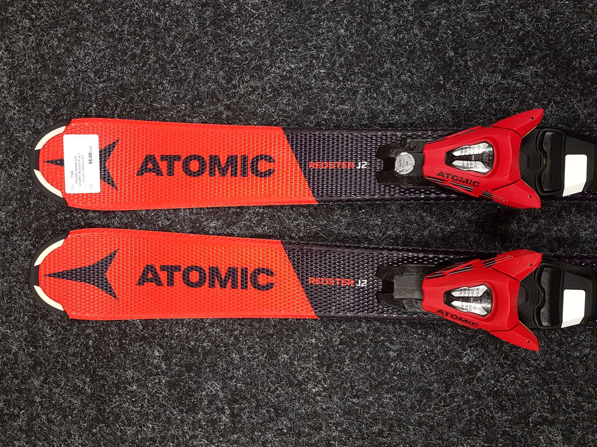Gebrauchte Kinderski ATOMIC REDSTER J2 + Atomic 4.5 Bindungen