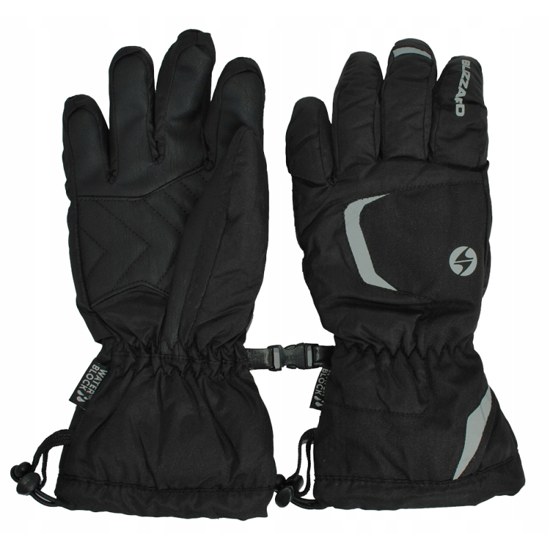 Lyžiarske rukavice BLIZZARD Reflex ski gloves, black/silvr