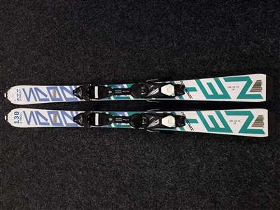 Esquís infantiles usados SPORTEN Street + fijaciones Tyrolia LRX 7.5