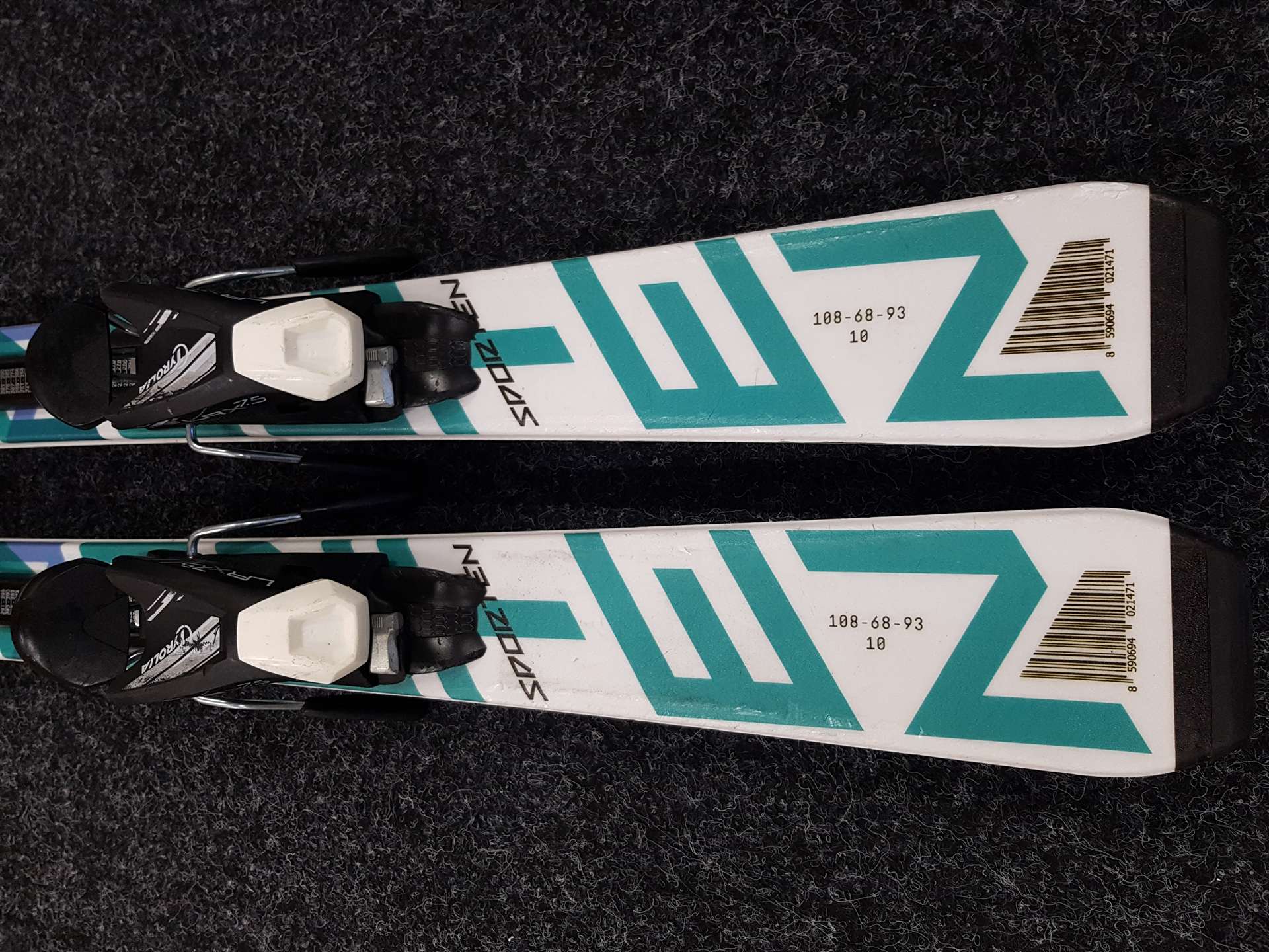 Použité detské lyže SPORTEN Street + viazanie Tyrolia LRX 7.5