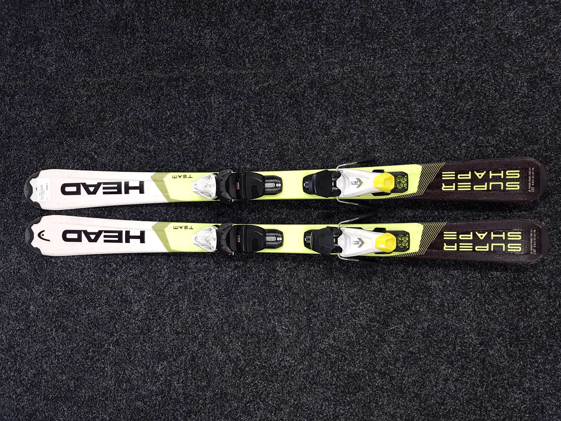Použité dětské lyže HEAD Team + vázání Head SLR 7.5 AC
