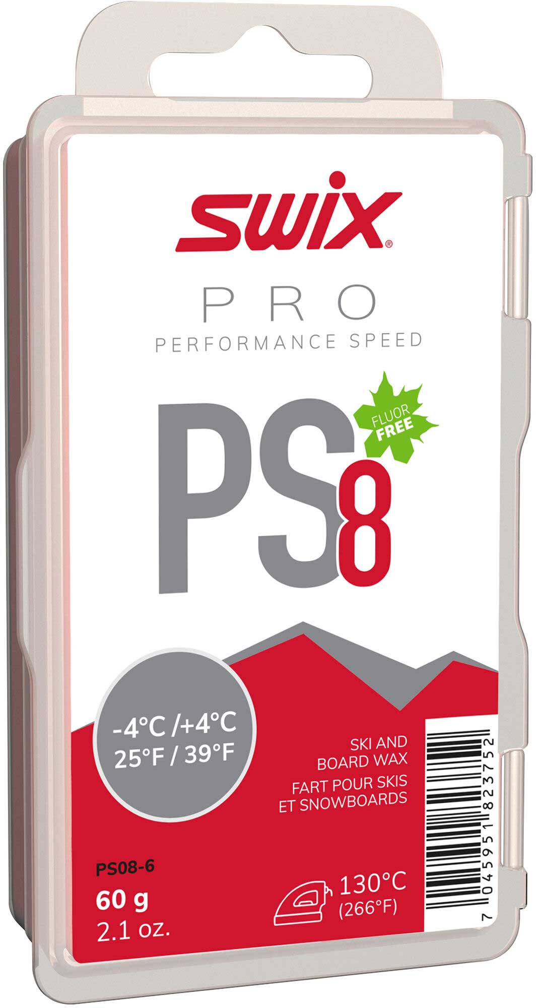 SWIX Performance Fart de glisse rapide rouge -4°C/+4°C 60g