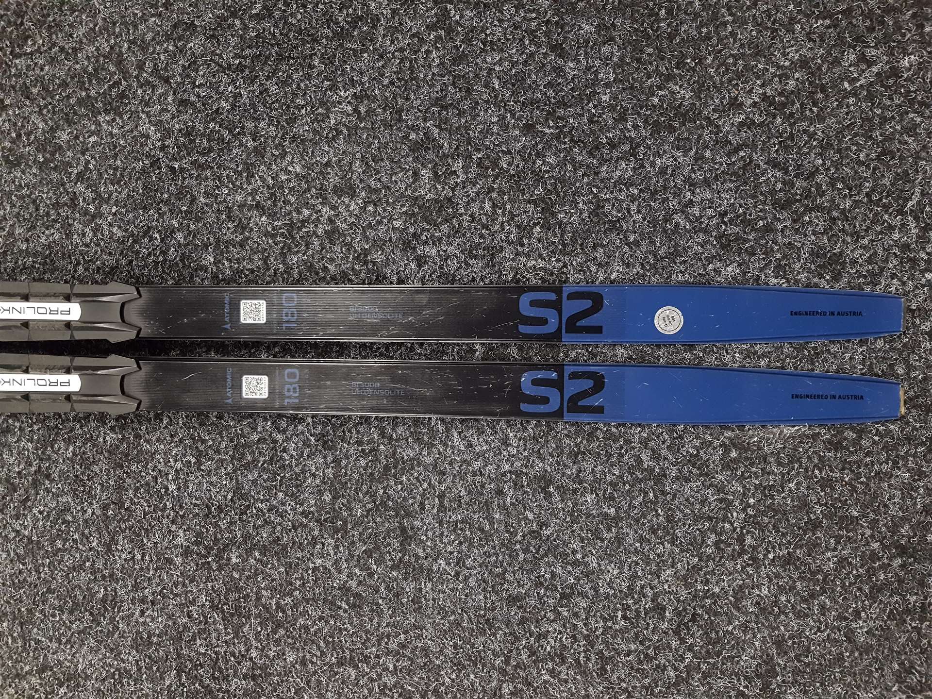 Gebrauchte Atomic Pro S2 Langlaufski + NNN TecnoPro Prolink Bindungen