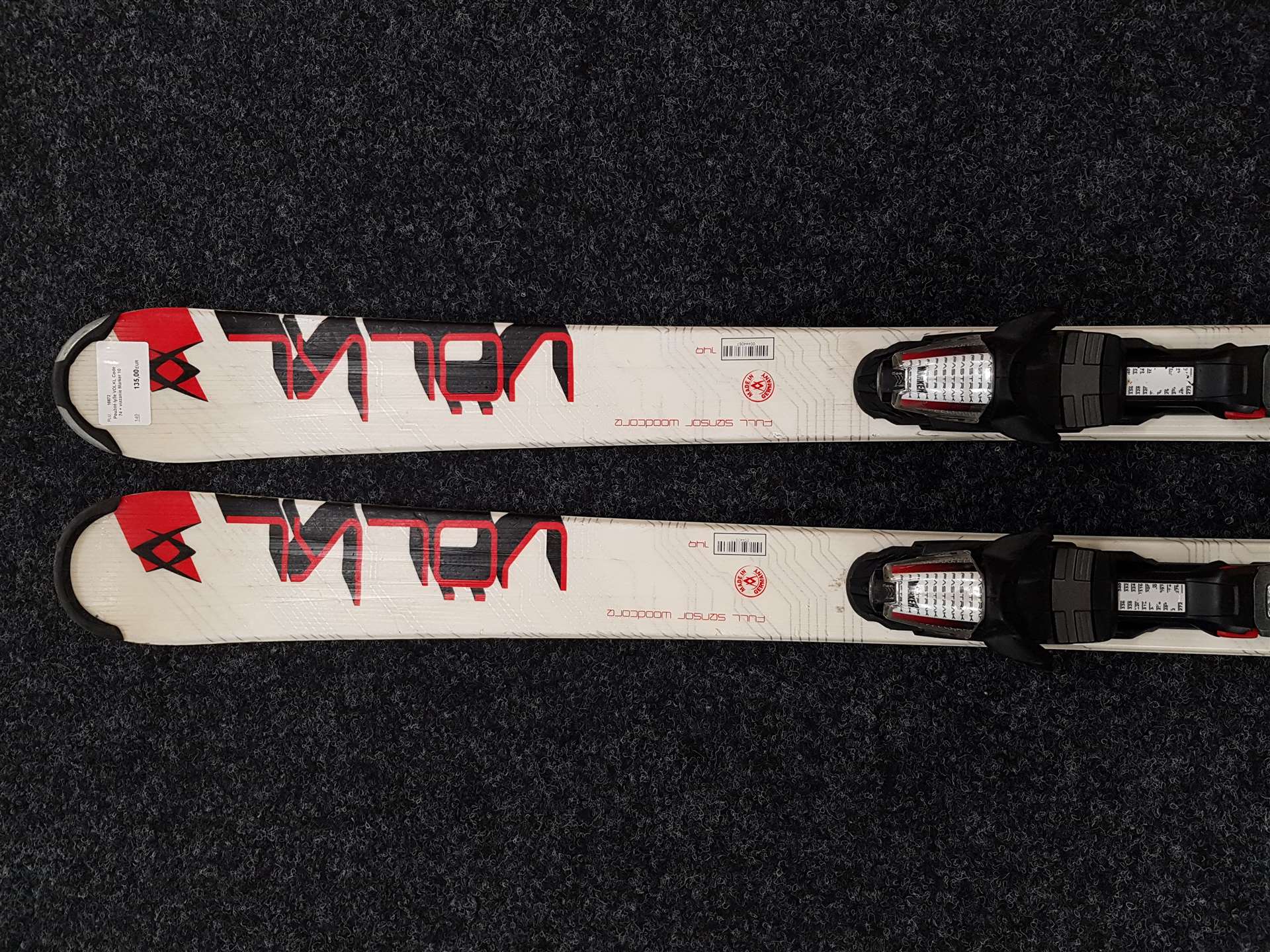Skis VOLKL Code 74 d'occasion + fixations Marker 10