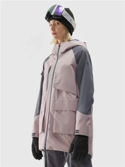 Damska kurtka snowboardowa 4F F332 Beige