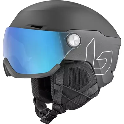 Casco de esquí Bollé V-RYFT PURE Negro Carbón Mate - Fotocromático Azul Cat 1-3