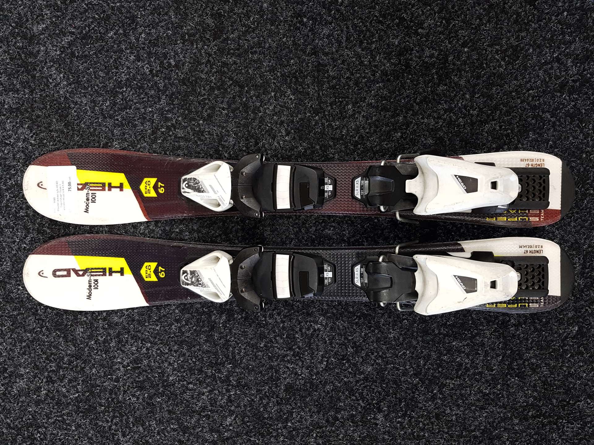 Gebrauchte HEAD Supershape Team Kinderski + Head SLR 4.5 AC Bindungen