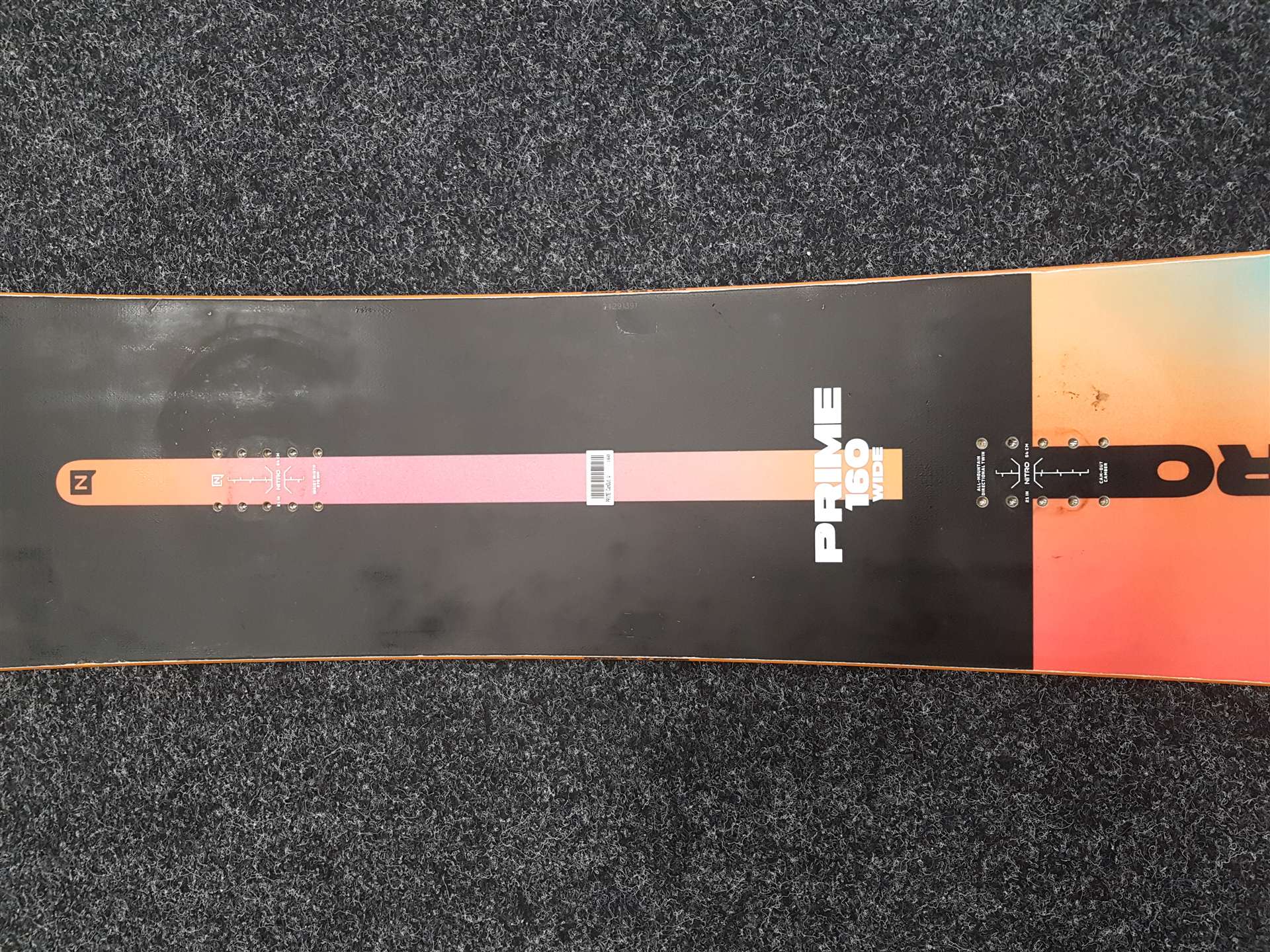 Placă de snowboard NITRO Prime 160 Wide folosită