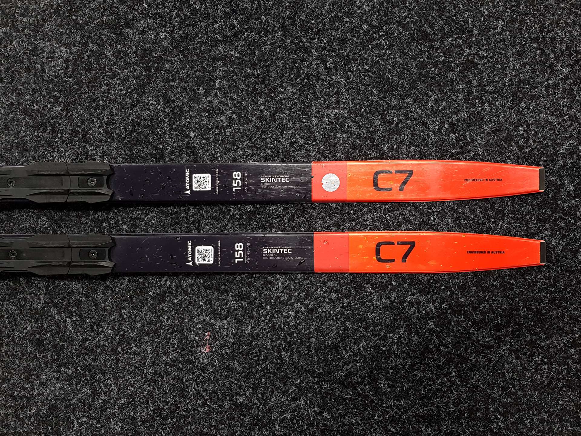 Gebrauchte Atomic Redster Skintec C7 Langlaufski + NNN-Bindungen Salomon