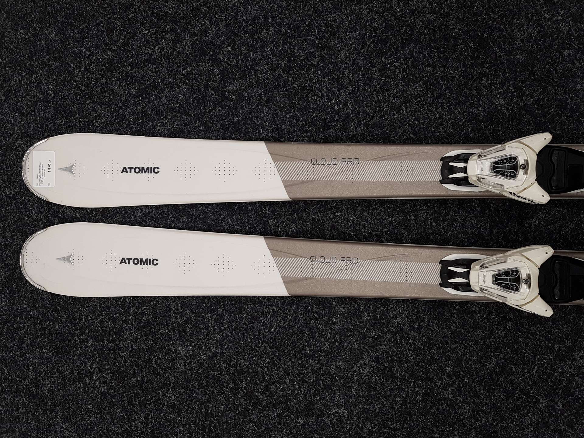 Używane narty ATOMIC Cloud PRO + wiązania Atomic Lithium 10