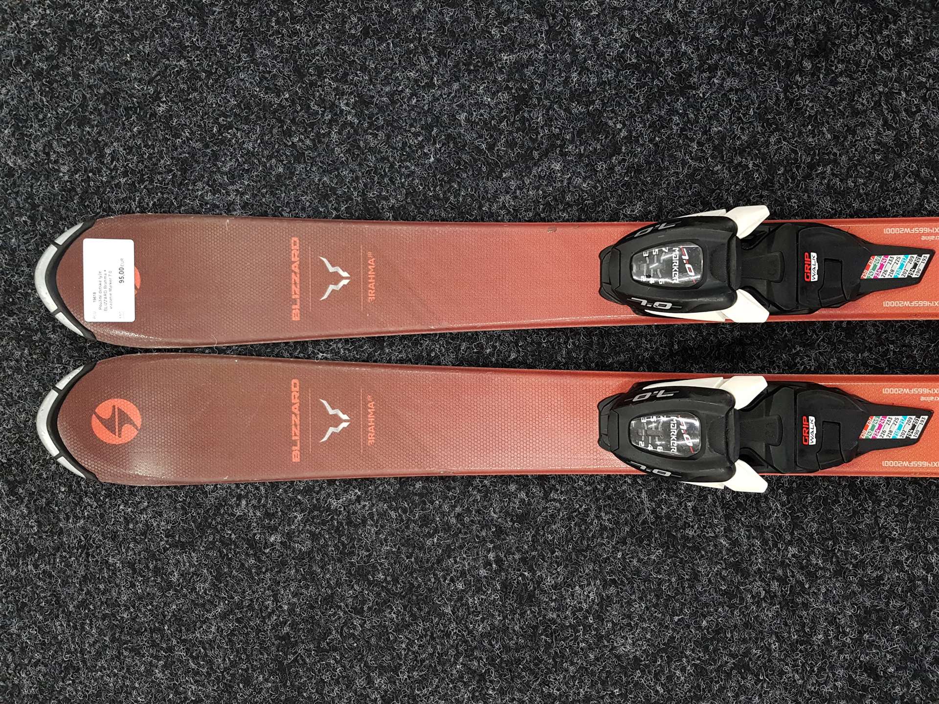 Használt gyermek síléc BLIZZARD Brahma + kötés Marker 7.0