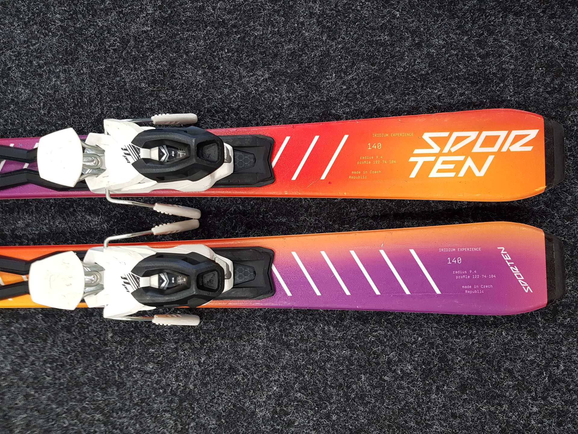 Gebrauchte Skier SPORTEN Iridium 3 + Tyrolia PR 11 Bindungen