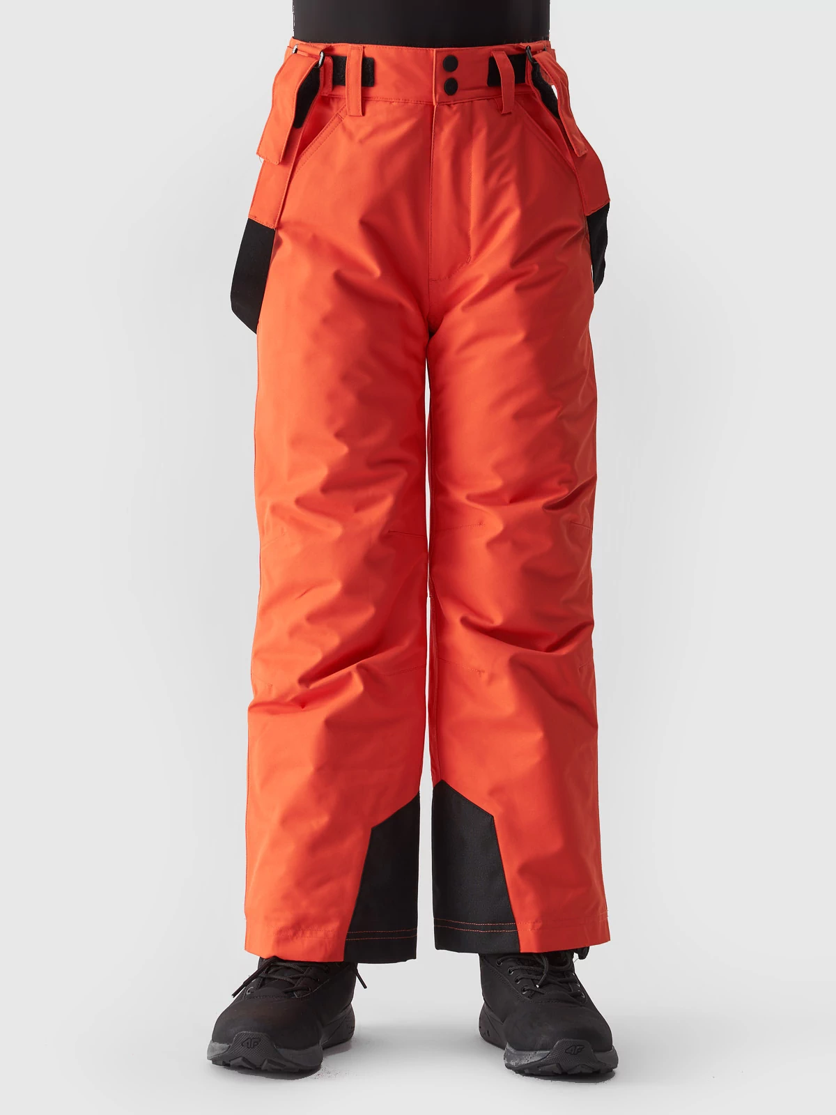 Detské lyžiarske nohavice 4F M358 oranžové