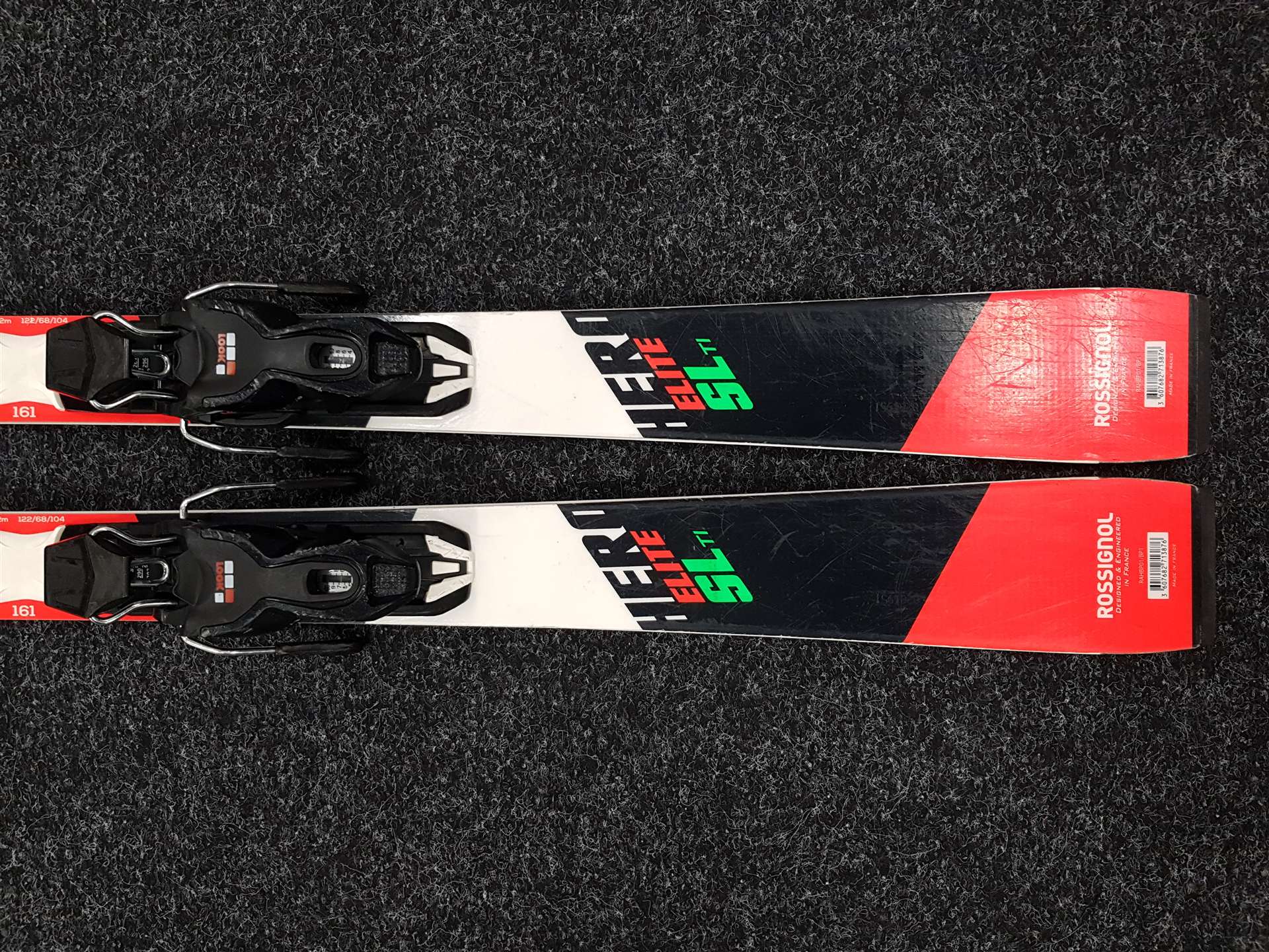 Esquís ROSSIGNOL Hero Elite SL Ti usados + fijaciones Look Xpress 11