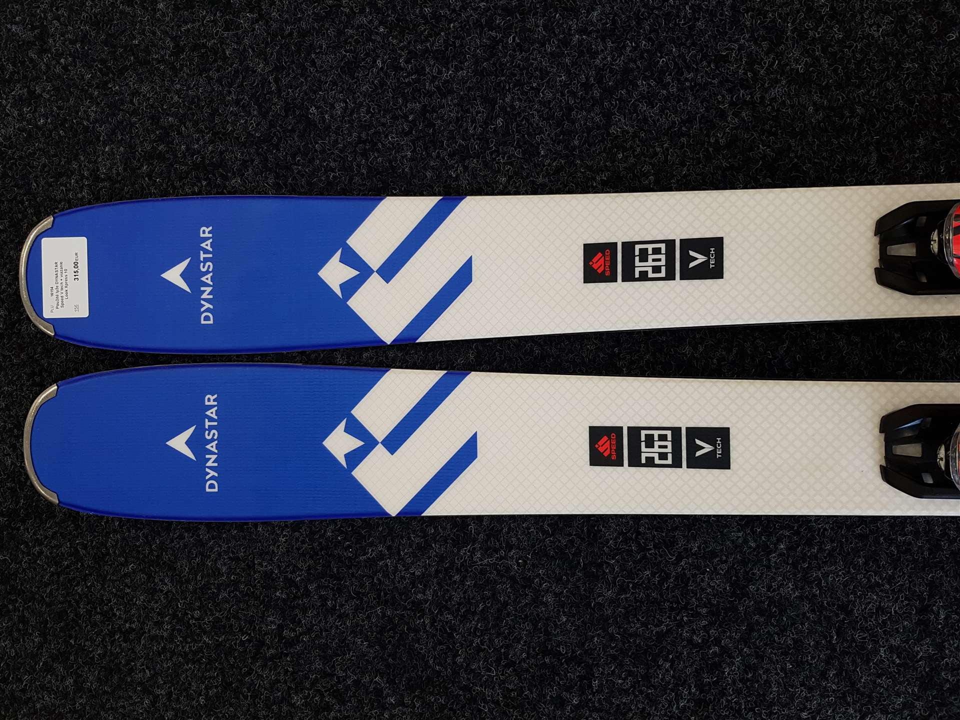 Skis techniques DYNASTAR Speed 263 V d'occasion + fixations Look Xpress 10