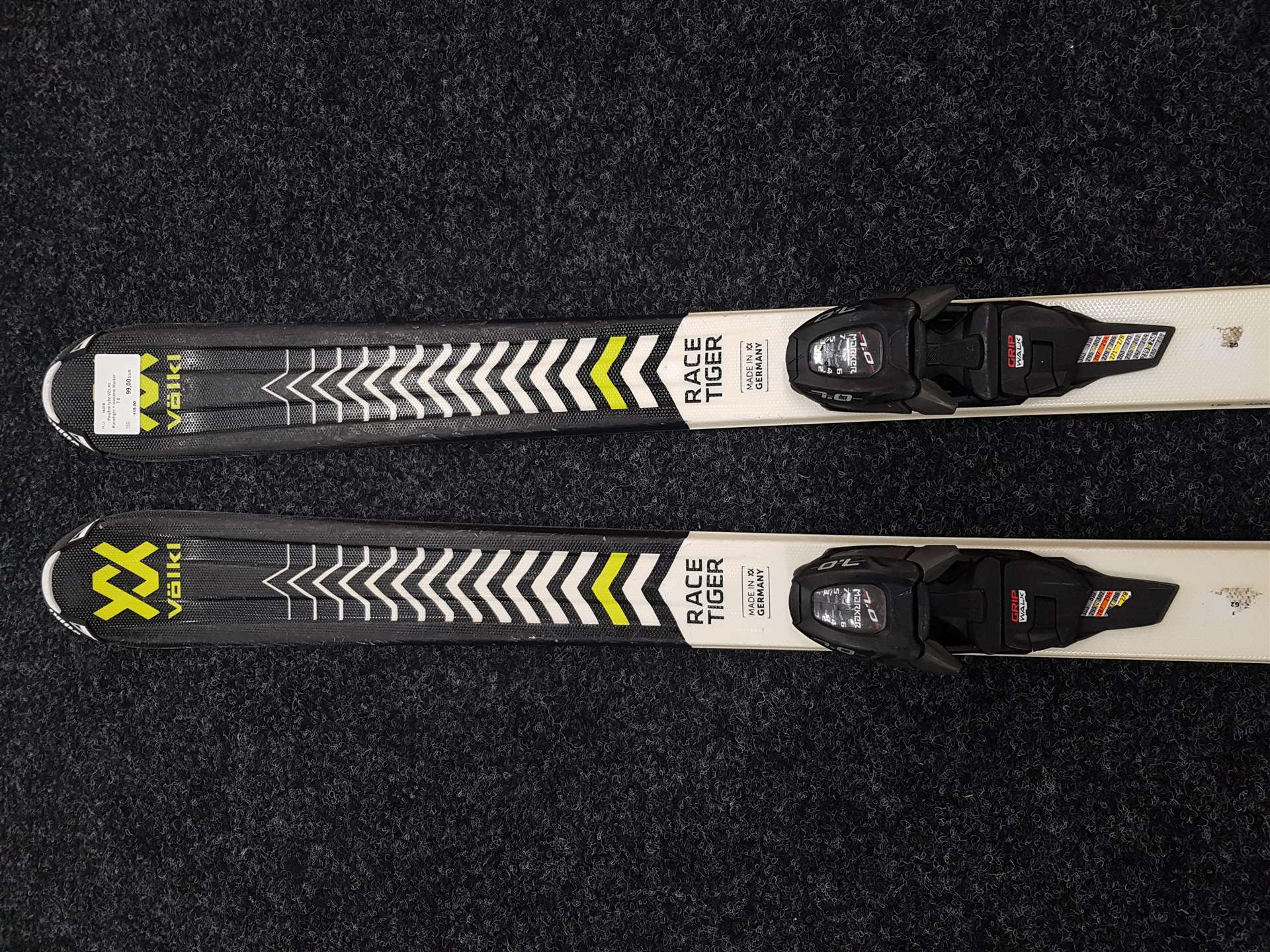 Použité lyže VOLKL Racetiger + vázání Marker 7.0
