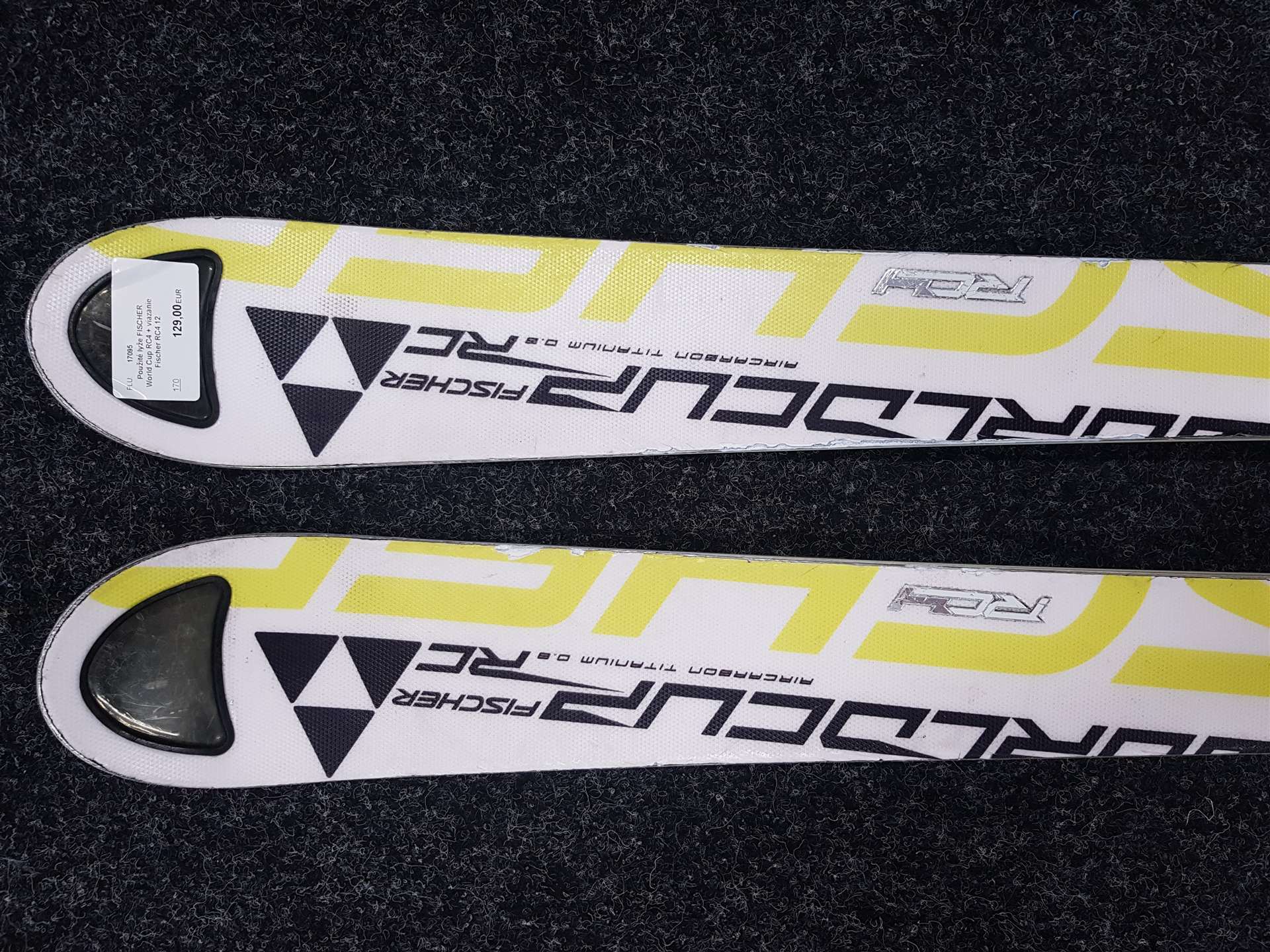 Použité lyže FISCHER World Cup RC4 + viazanie Fischer RC4 12