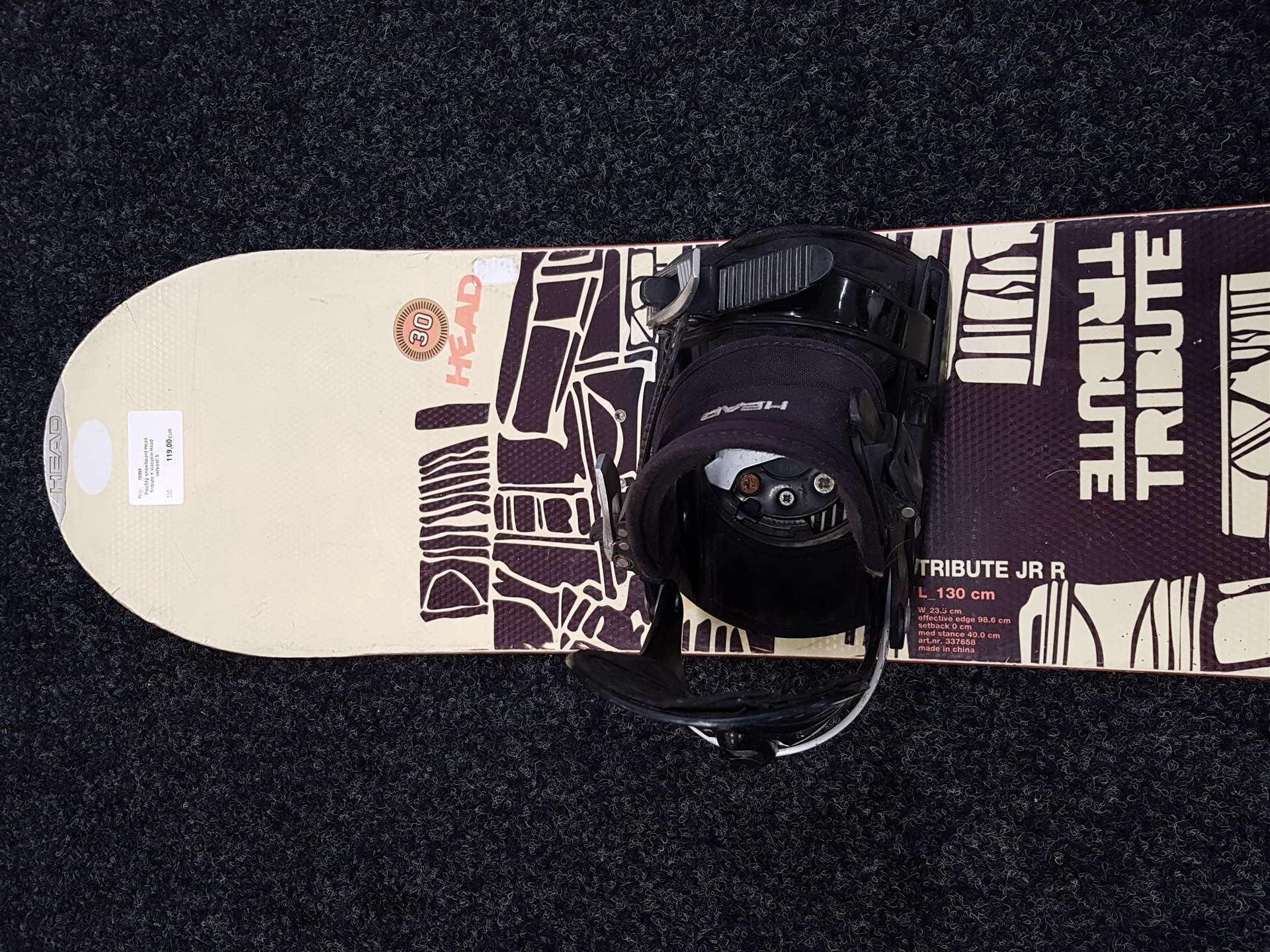 Snowboard Head Tribute folosit + legături Head mărimea S