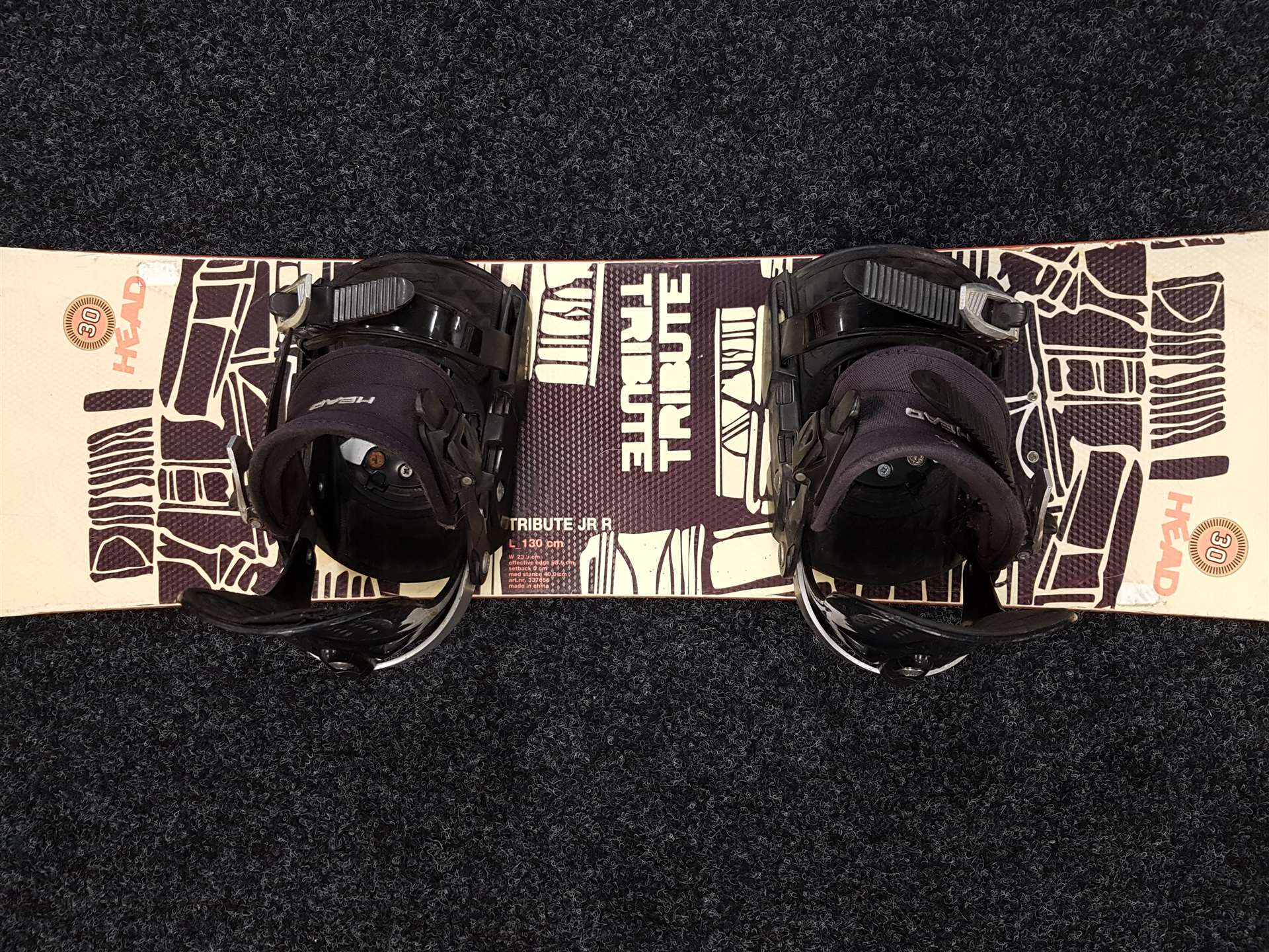 Snowboard Head Tribute folosit + legături Head mărimea S