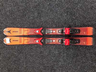 Esquís infantiles usados ATOMIC Redster J2 + fijaciones Atomic C5