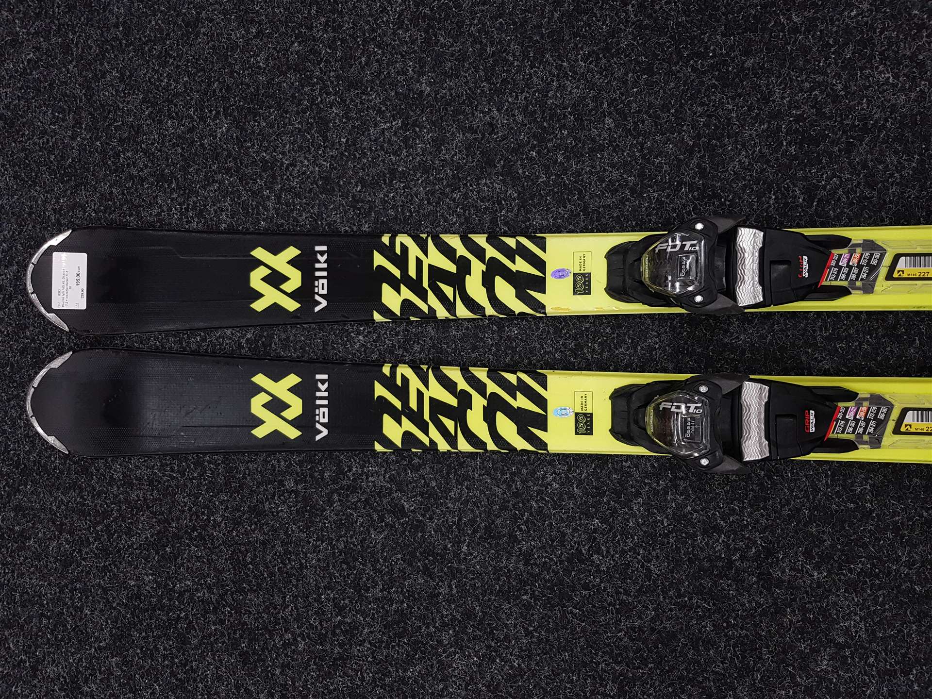 Gebrauchte VOLKL Deacon 7.2 Ski + Marker FDT 10 Bindungen