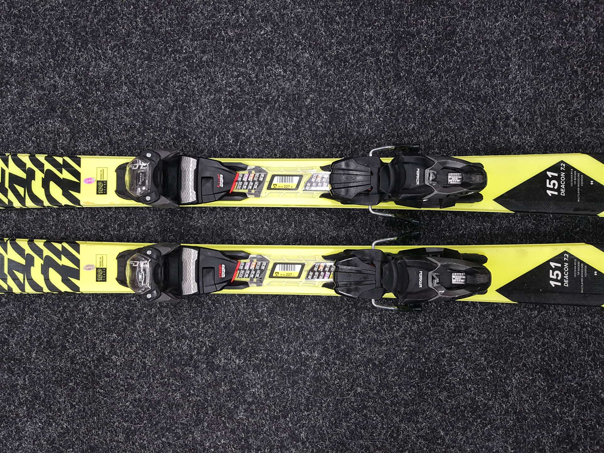 Gebrauchte VOLKL Deacon 7.2 Ski + Marker FDT 10 Bindungen
