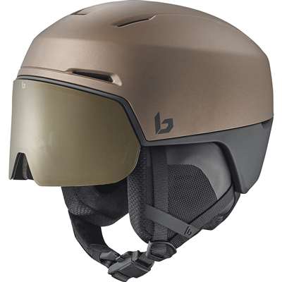 Casco de esquí Bollé X-FUSION Tungsteno Negro Mate - Oro Fotocromático