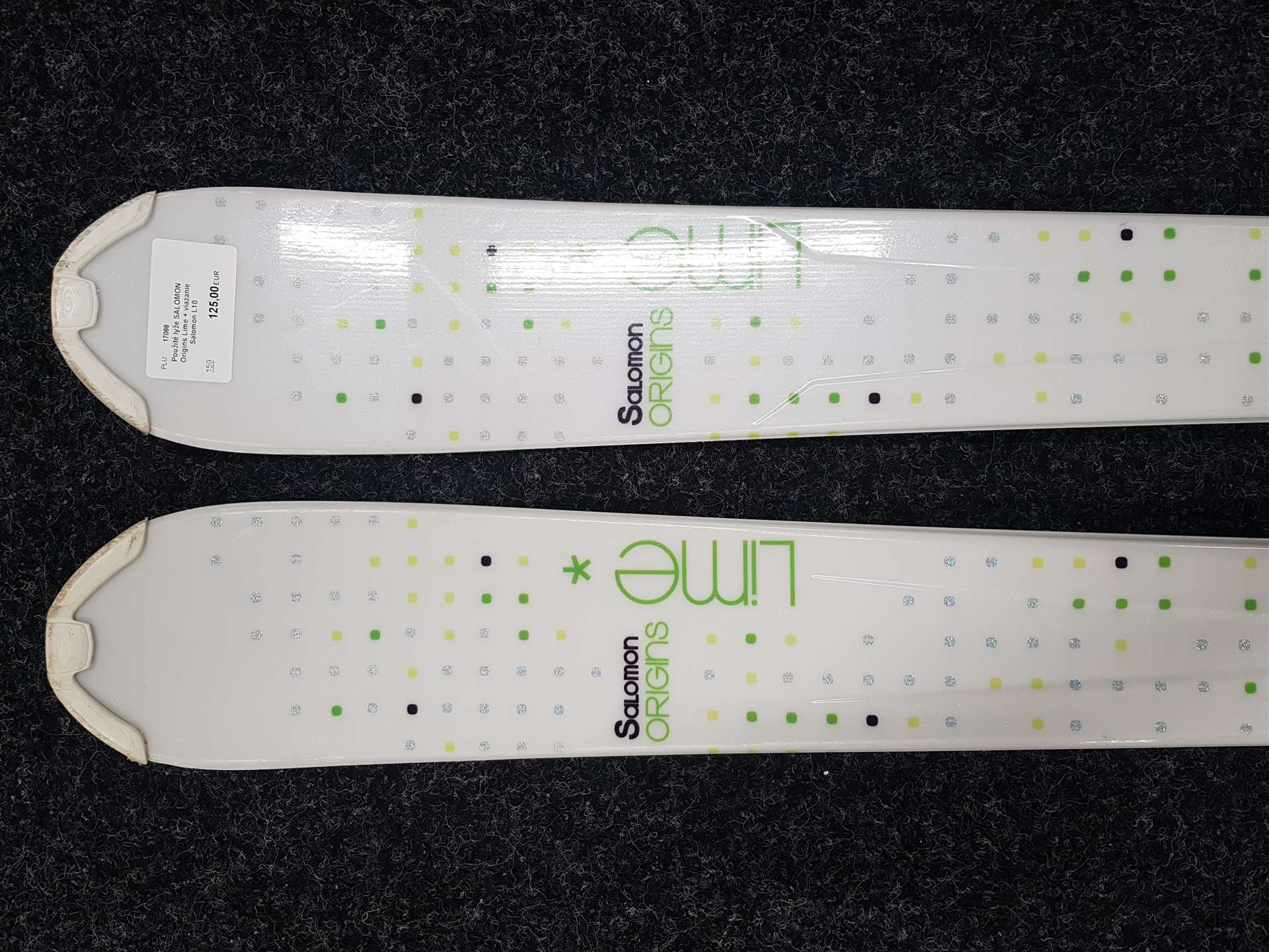 Sci usati SALOMON Origins Lime + attacchi Salomon L10