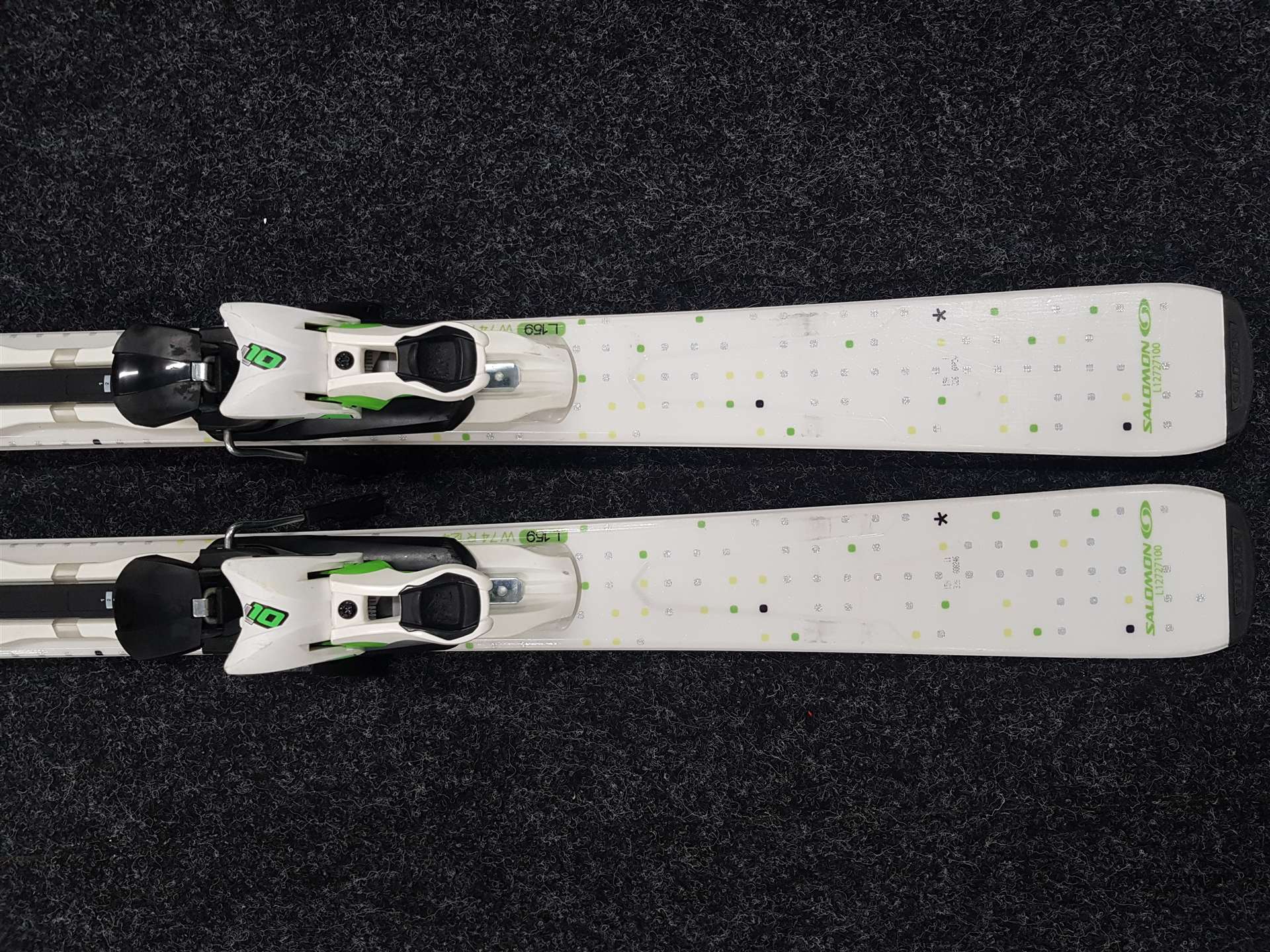 Sci usati SALOMON Origins Lime + attacchi Salomon L10