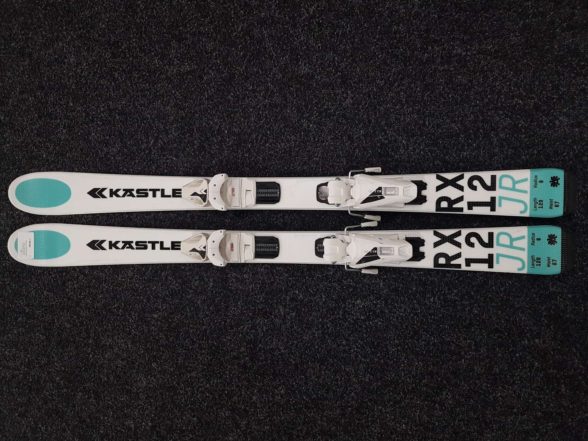 Gebrauchte Kinderski KASTLE RX 12 JR + Bindungen Kastle K 4.5 JRS