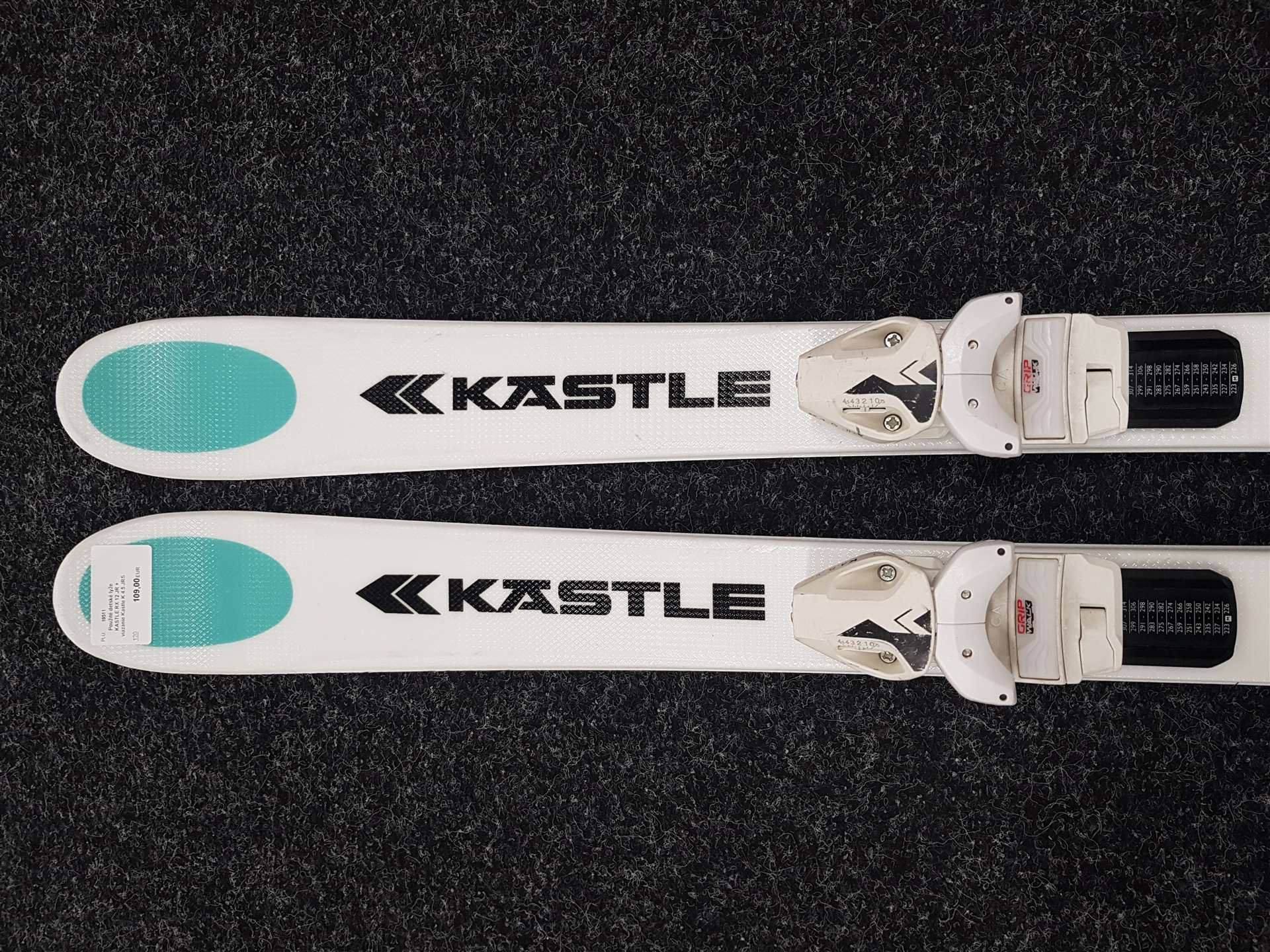 Gebrauchte Kinderski KASTLE RX 12 JR + Bindungen Kastle K 4.5 JRS