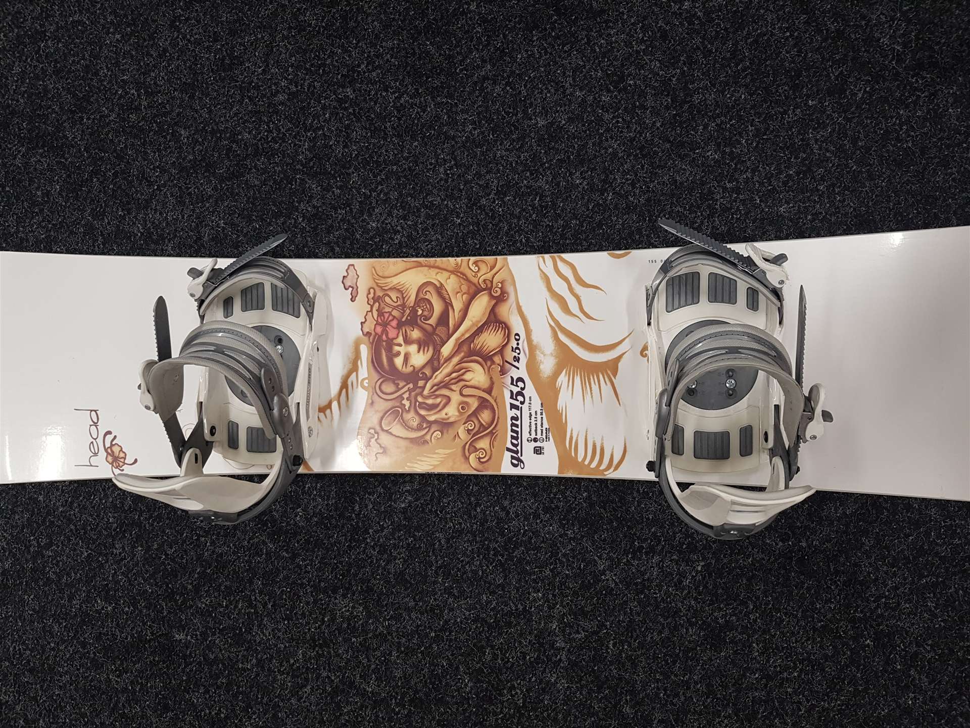 Snowboard HEAD Glam 155 usato + attacchi Snow Pro taglia M