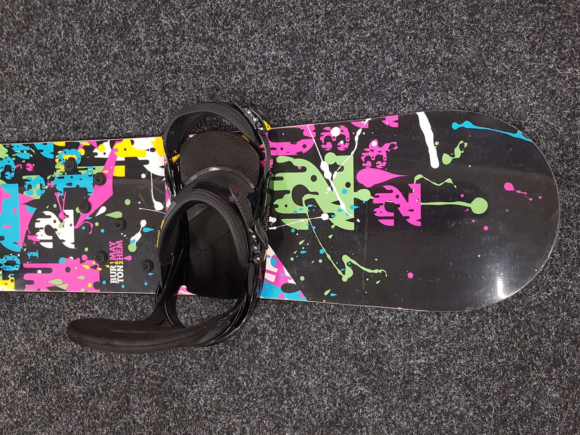 Używana deska snowboardowa BURTON Mayhem + wiązania Burton rozmiar L/XL