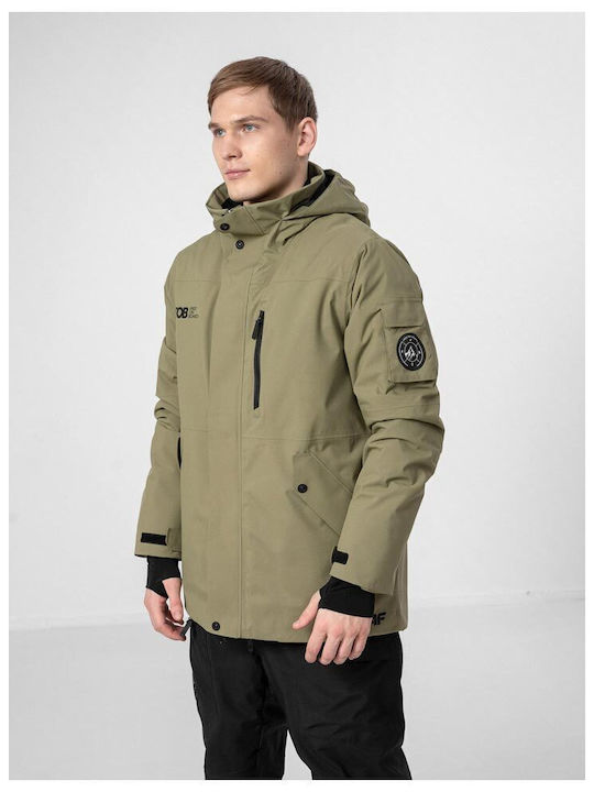 Pánska snowboardová bunda 4F KUMS001 Khaki