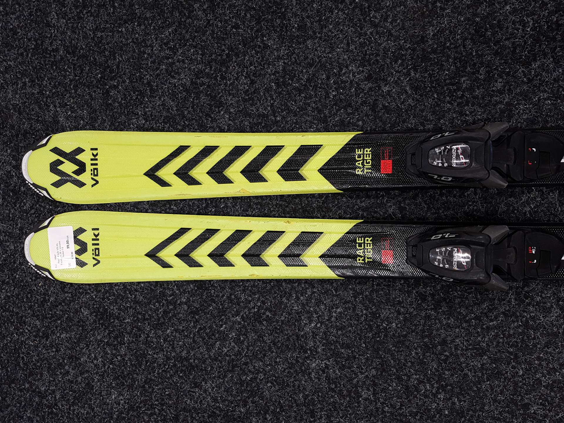 Rabljene skije VOLKL Racetiger JR + vezovi Marker 7.0
