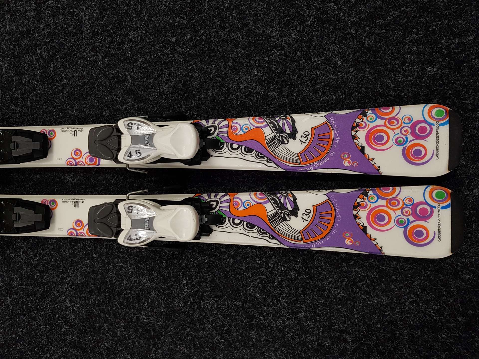 Skis enfant d'occasion NORDICA Infinite + fixations Marker 4.5