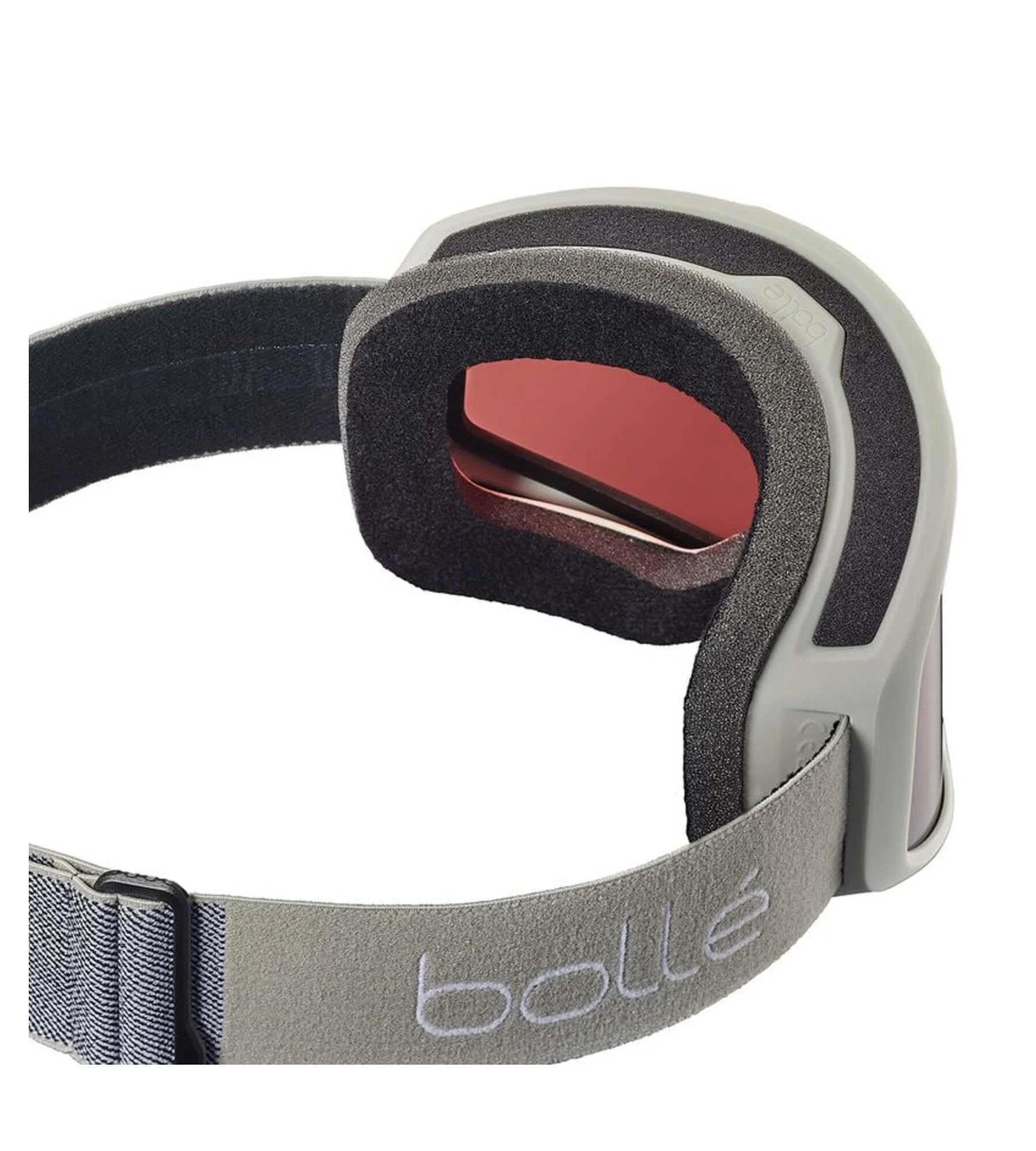 Ochelari de schi Bollé BEDROCK PLUS Gri deschis Mat - Vermillon Gun Cat 2