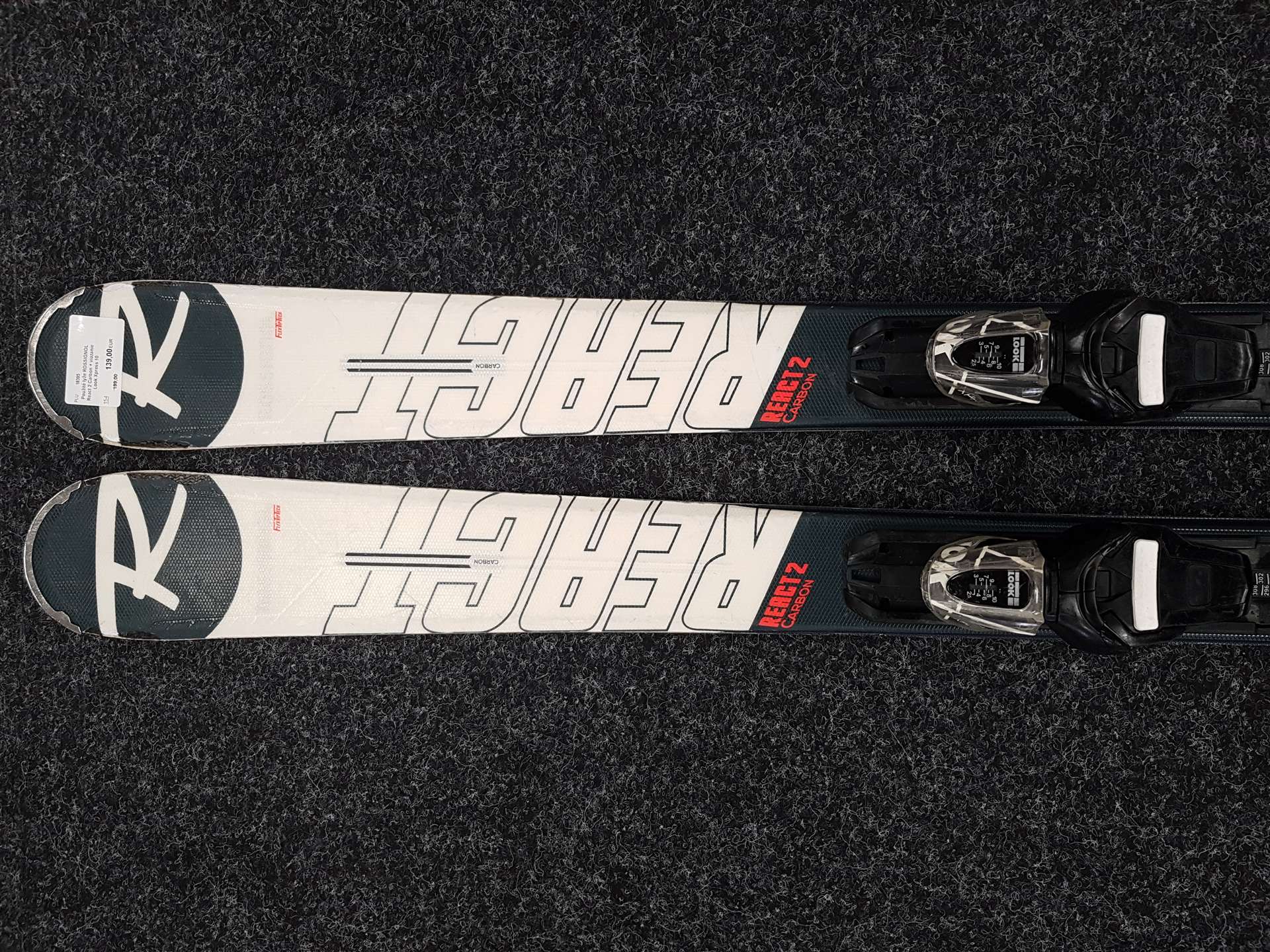 Sci usati ROSSIGNOL React 2 Carbon + attacchi Look Xpress 10