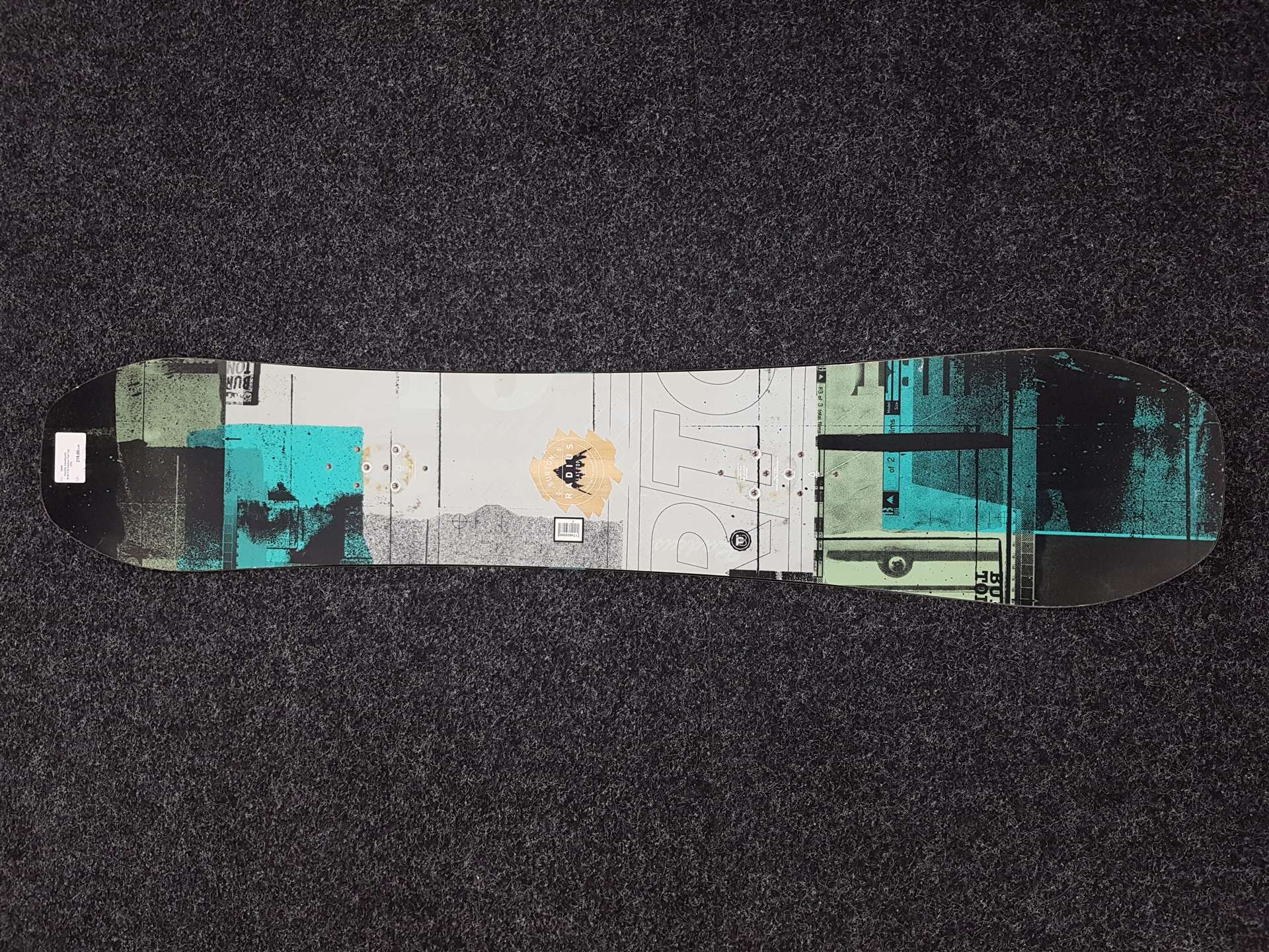 Placă de snowboard BURTON Radius Flat Top 135L folosită