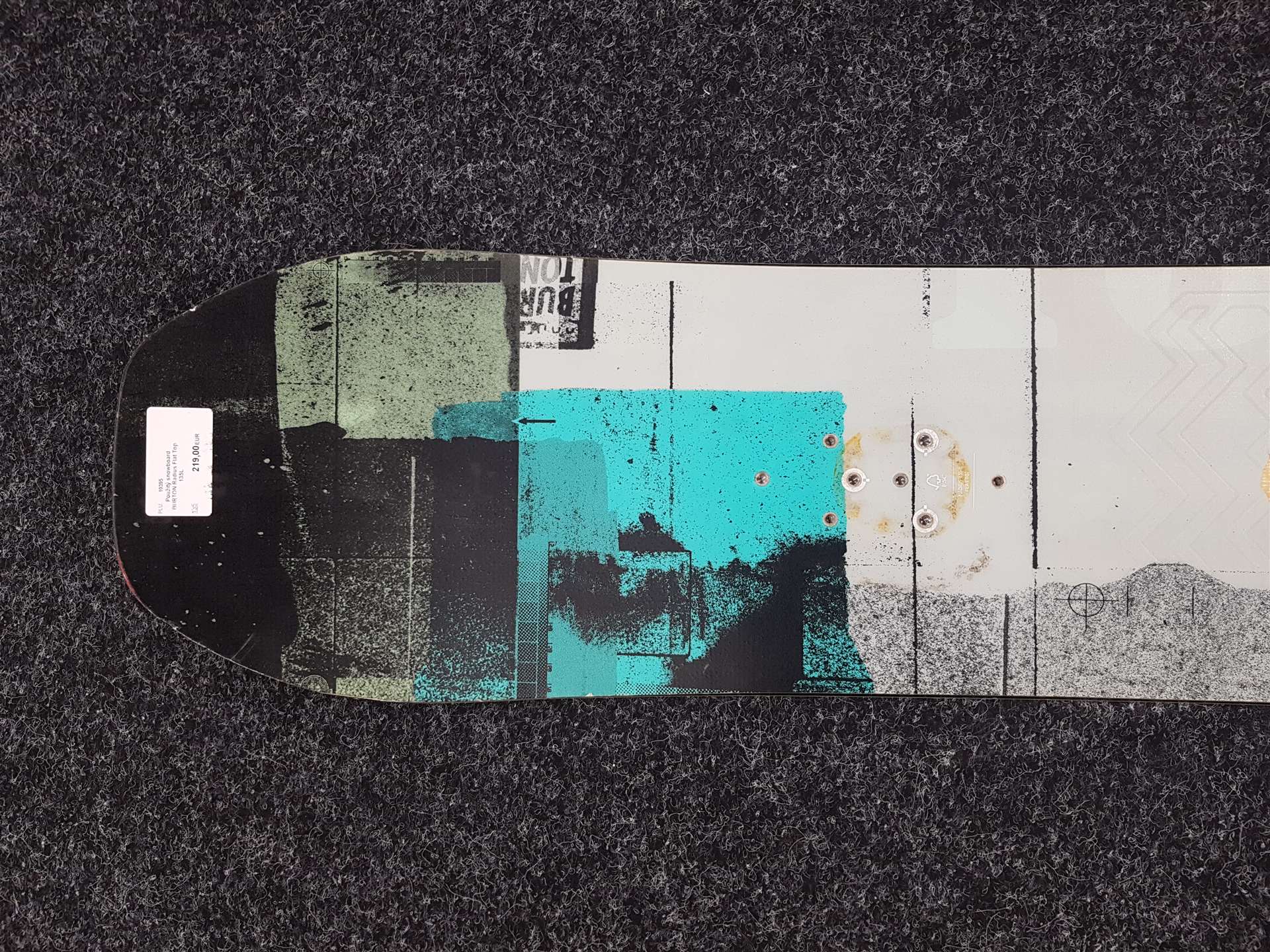 Placă de snowboard BURTON Radius Flat Top 135L folosită
