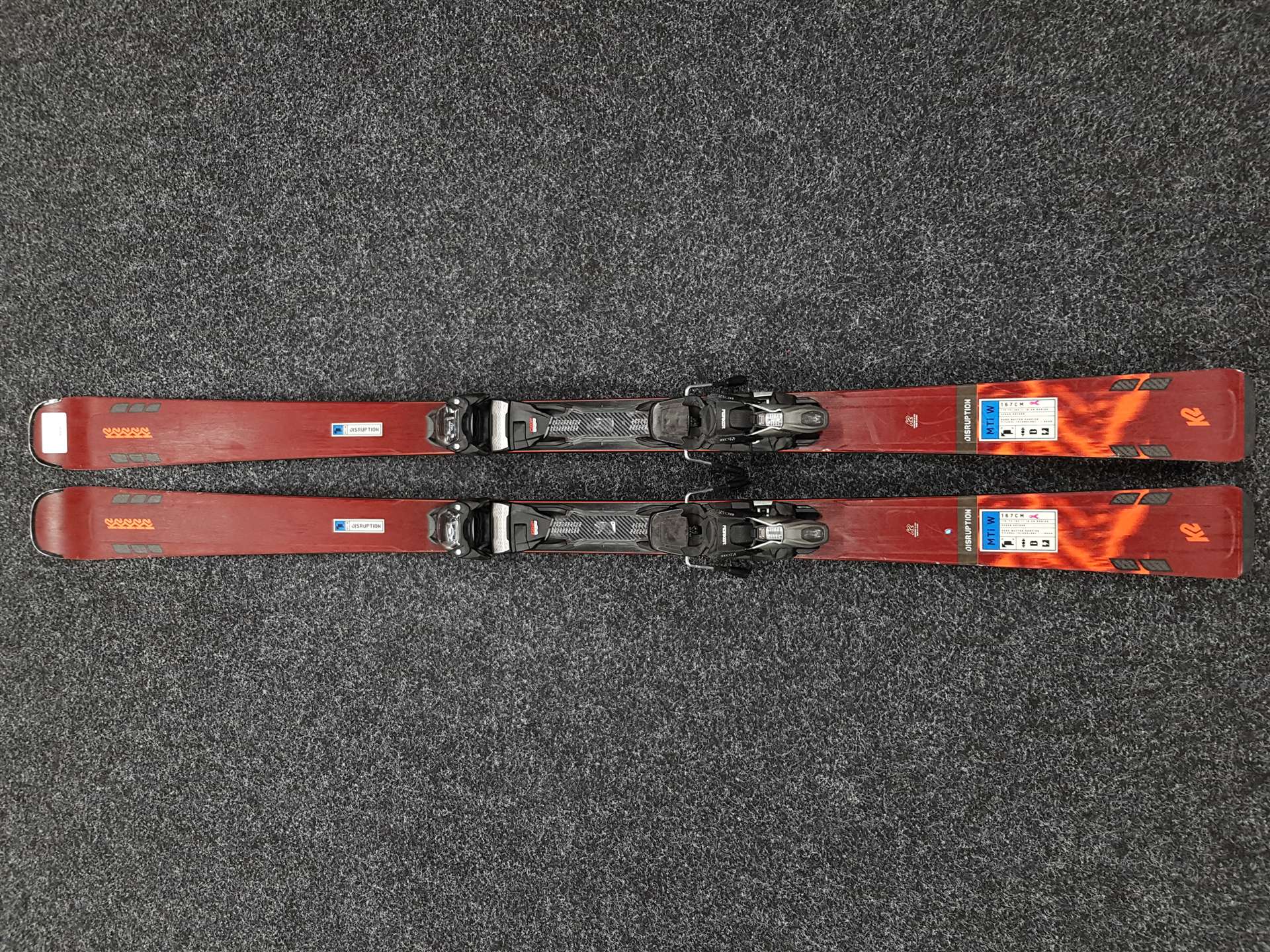 Skis K2 Disruption MTi W d'occasion + fixations Marker ERC 11.0 TCx