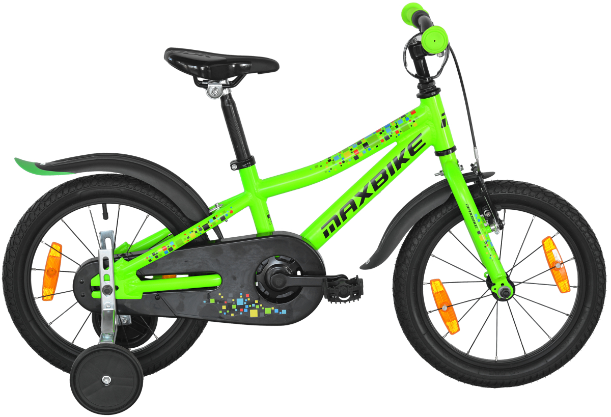 Detský bicykel Maxbike 16" zelený