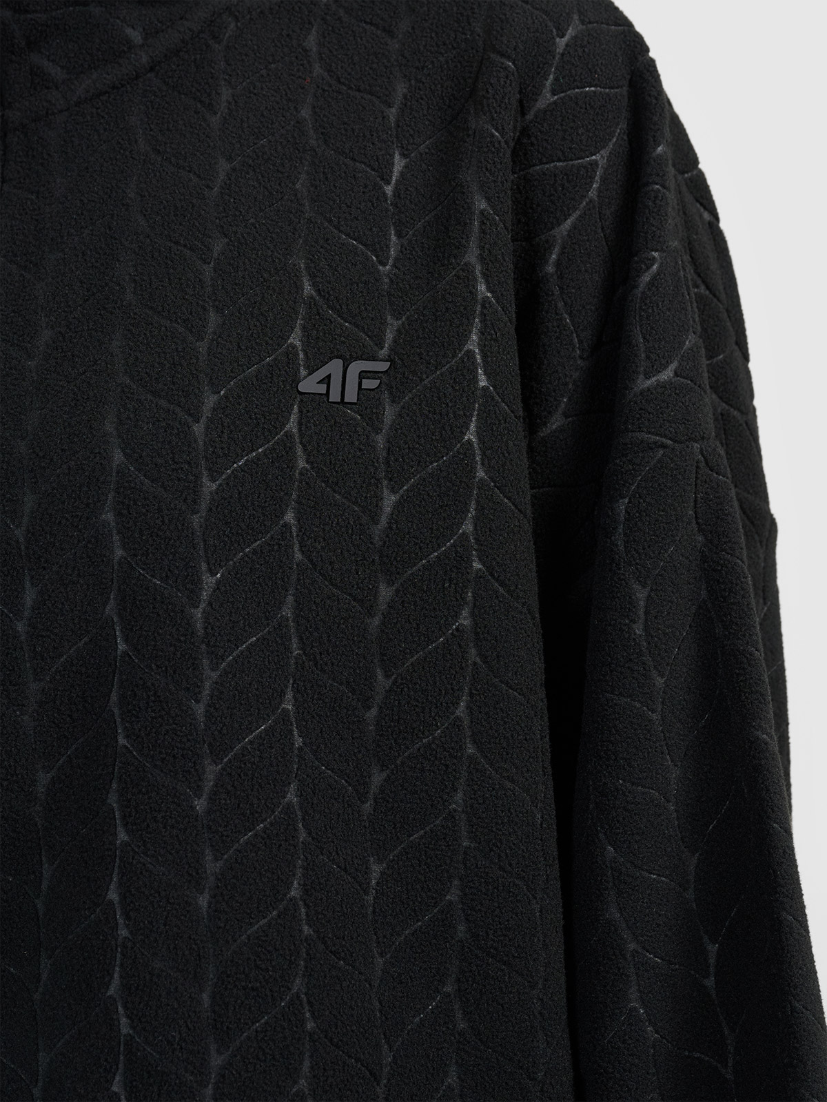 Damen-Fleece-Sweatshirt 4F F466 DEEP BLACK