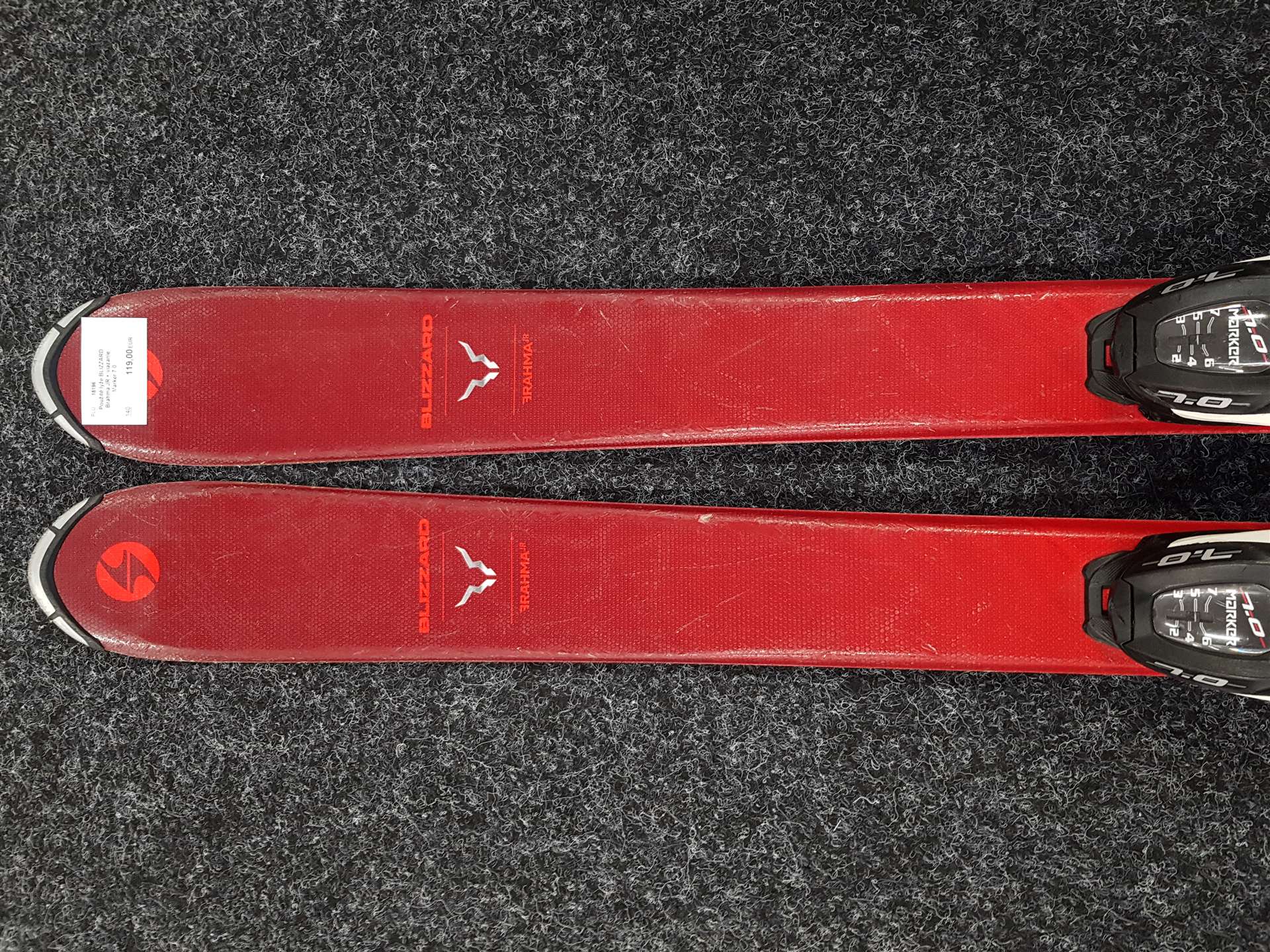 Použité lyže BLIZZARD Brahma JR + viazanie Marker 7.0