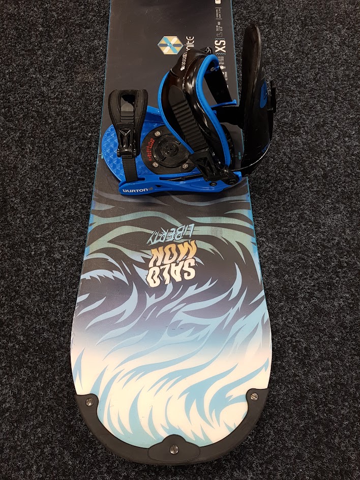 Snowboard SALOMON Liberty d'occasion + fixations Burton taille S