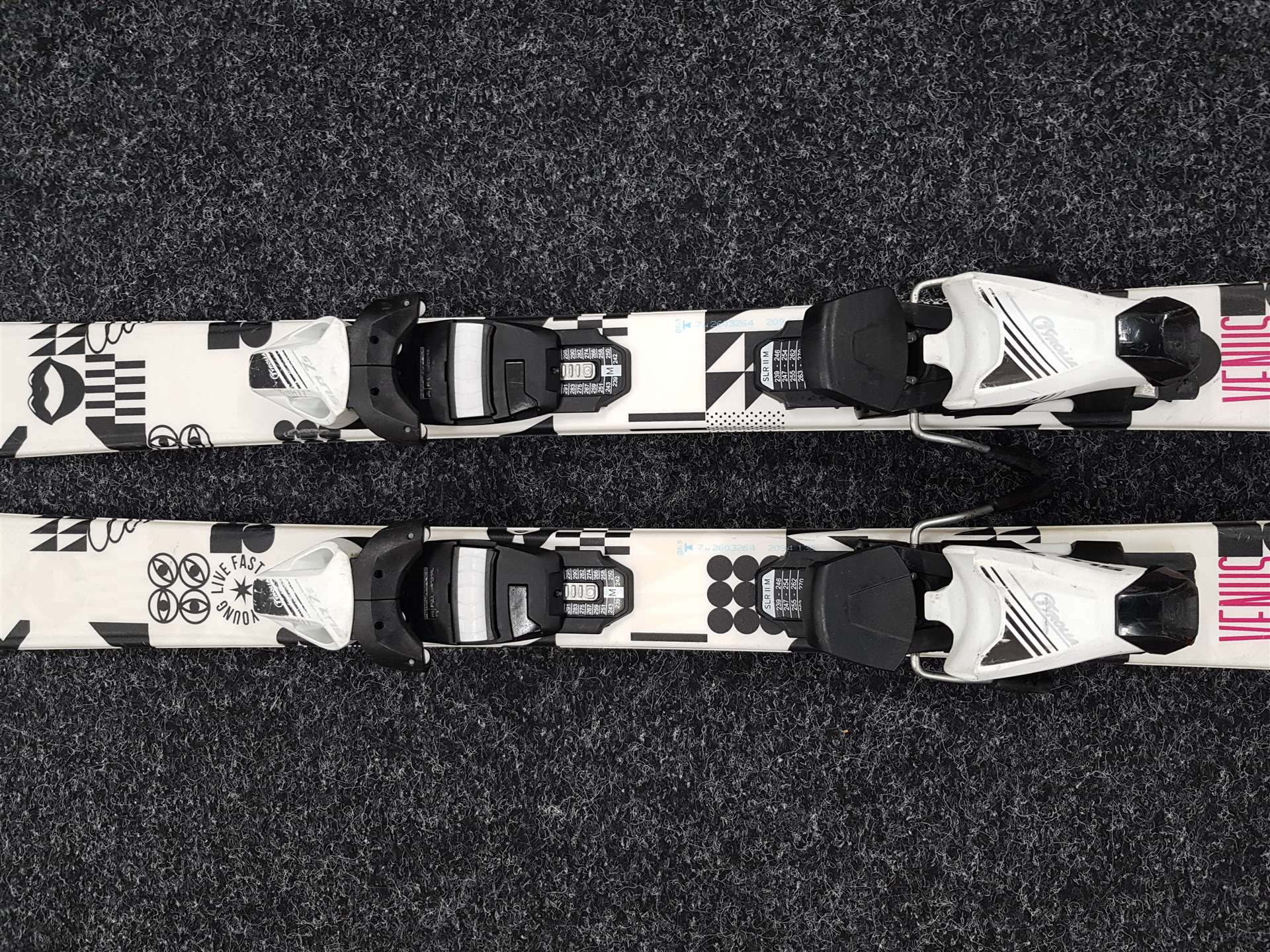 Použité detské lyže SPORTEN Venus + viazanie Tyrolia SLR 7.5