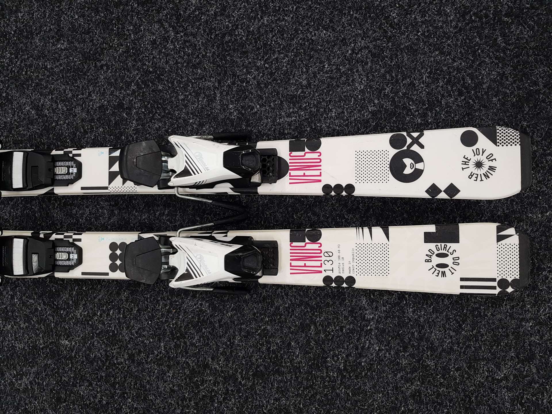Použité detské lyže SPORTEN Venus + viazanie Tyrolia SLR 7.5